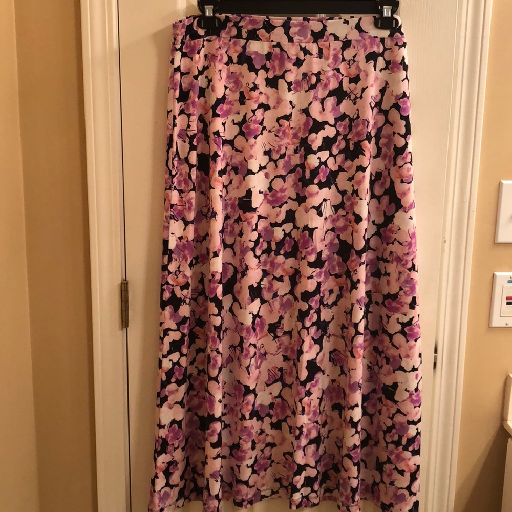 Kasper long floral skirt